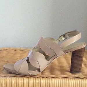 Tan Via Spiga sandals